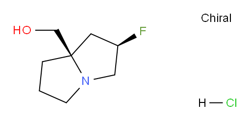 ((2R,7aR)-2-fluorohexahydro-1H-pyrrolizin-7a-yl)methanol hydrochloride