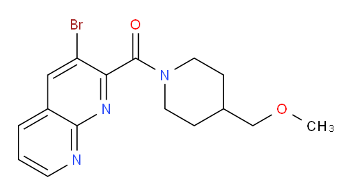 (3-bromo-1,8-naphthyridin-2-yl)(4-(methoxymethyl)piperidin-1-yl)methanone