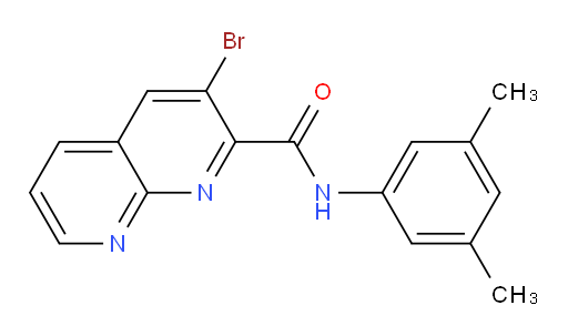3-bromo-N-(3,5-dimethylphenyl)-1,8-naphthyridine-2-carboxamide