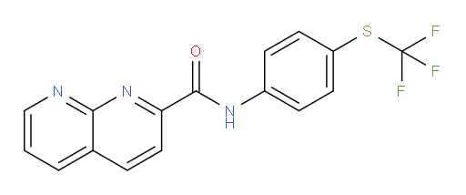 N-(4-((trifluoromethyl)thio)phenyl)-1,8-naphthyridine-2-carboxamide