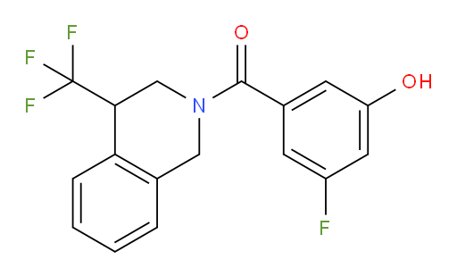 (3-fluoro-5-hydroxyphenyl)(4-(trifluoromethyl)-3,4-dihydroisoquinolin-2(1H)-yl)methanone