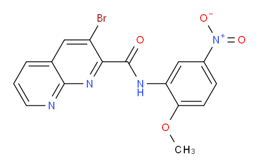 3-bromo-N-(2-methoxy-5-nitrophenyl)-1,8-naphthyridine-2-carboxamide