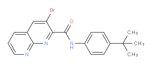 3-bromo-N-(4-(tert-butyl)phenyl)-1,8-naphthyridine-2-carboxamide