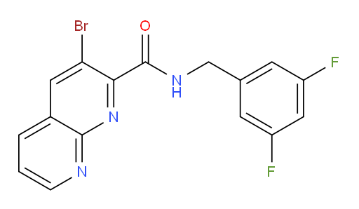 3-bromo-N-(3,5-difluorobenzyl)-1,8-naphthyridine-2-carboxamide