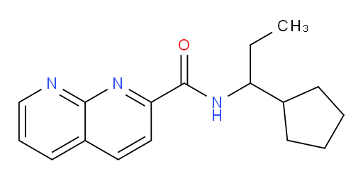 N-(1-cyclopentylpropyl)-1,8-naphthyridine-2-carboxamide
