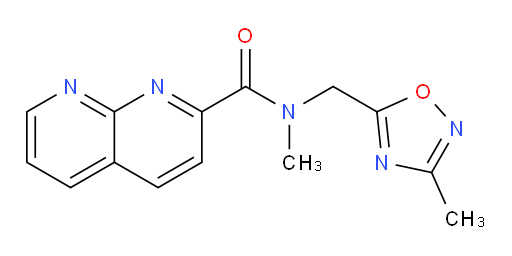N-methyl-N-((3-methyl-1,2,4-oxadiazol-5-yl)methyl)-1,8-naphthyridine-2-carboxamide