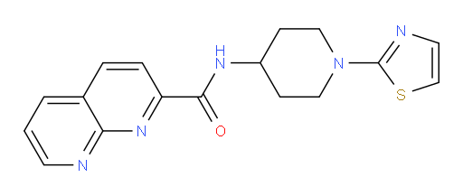 N-(1-(thiazol-2-yl)piperidin-4-yl)-1,8-naphthyridine-2-carboxamide