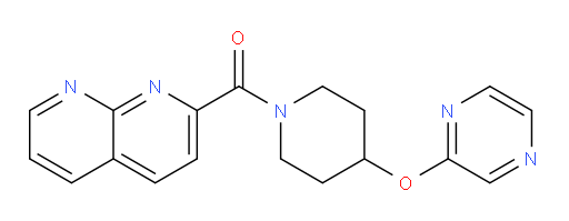 (1,8-naphthyridin-2-yl)(4-(pyrazin-2-yloxy)piperidin-1-yl)methanone