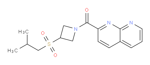 (3-(isobutylsulfonyl)azetidin-1-yl)(1,8-naphthyridin-2-yl)methanone
