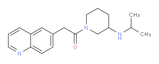 1-(3-(isopropylamino)piperidin-1-yl)-2-(quinolin-6-yl)ethanone