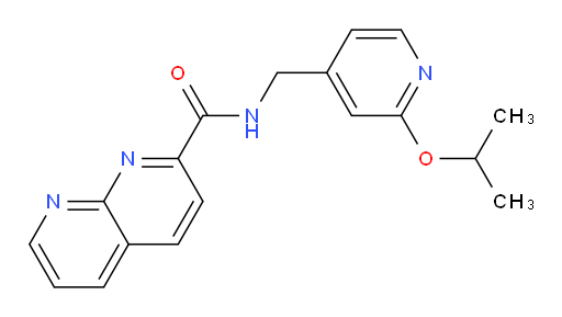 N-((2-isopropoxypyridin-4-yl)methyl)-1,8-naphthyridine-2-carboxamide