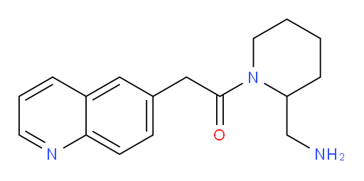 1-(2-(aminomethyl)piperidin-1-yl)-2-(quinolin-6-yl)ethanone