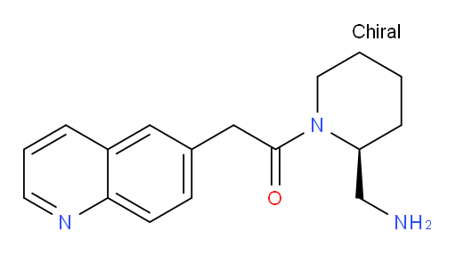 (S)-1-(2-(aminomethyl)piperidin-1-yl)-2-(quinolin-6-yl)ethanone