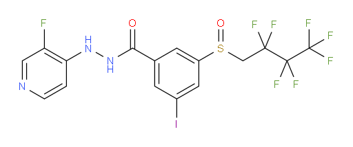 N'-(3-fluoropyridin-4-yl)-3-((2,2,3,3,4,4,4-heptafluorobutyl)sulfinyl)-5-iodobenzohydrazide