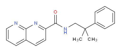 N-(2-methyl-2-phenylpropyl)-1,8-naphthyridine-2-carboxamide
