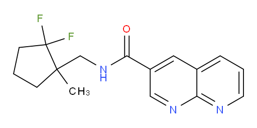 N-((2,2-difluoro-1-methylcyclopentyl)methyl)-1,8-naphthyridine-3-carboxamide