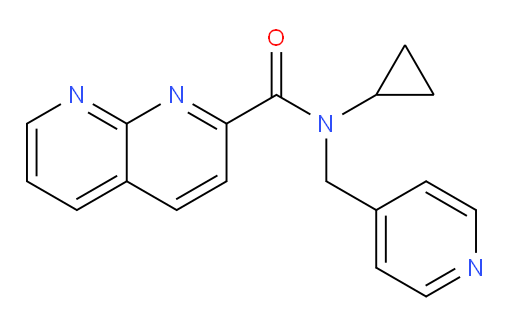 N-cyclopropyl-N-(pyridin-4-ylmethyl)-1,8-naphthyridine-2-carboxamide