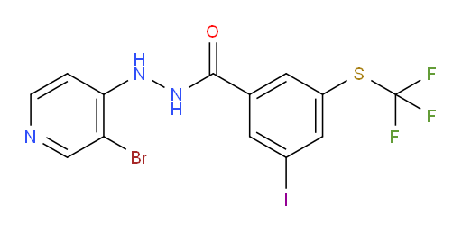 N'-(3-bromopyridin-4-yl)-3-iodo-5-((trifluoromethyl)thio)benzohydrazide