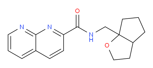 N-((hexahydro-2H-cyclopenta[b]furan-6a-yl)methyl)-1,8-naphthyridine-2-carboxamide