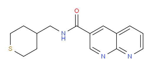 N-((tetrahydro-2H-thiopyran-4-yl)methyl)-1,8-naphthyridine-3-carboxamide
