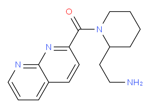 (2-(2-aminoethyl)piperidin-1-yl)(1,8-naphthyridin-2-yl)methanone