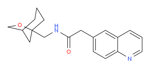 N-(6-oxabicyclo[3.2.1]octan-5-ylmethyl)-2-(quinolin-6-yl)acetamide