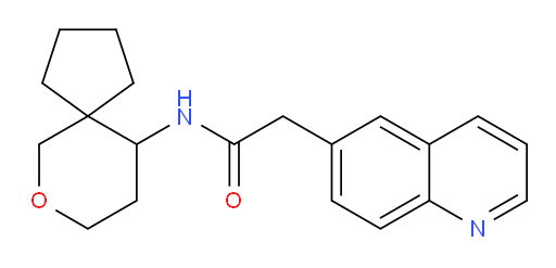 2-(quinolin-6-yl)-N-(7-oxaspiro[4.5]decan-10-yl)acetamide