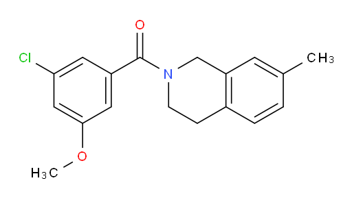 (3-chloro-5-methoxyphenyl)(7-methyl-3,4-dihydroisoquinolin-2(1H)-yl)methanone