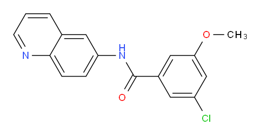 3-chloro-5-methoxy-N-(quinolin-6-yl)benzamide