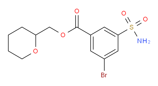(tetrahydro-2H-pyran-2-yl)methyl 3-bromo-5-sulfamoylbenzoate