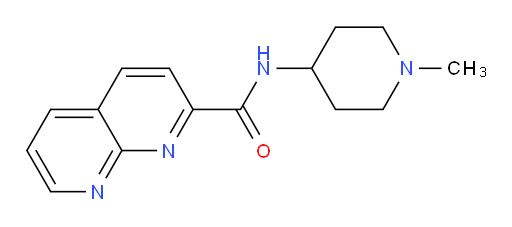 N-(1-methylpiperidin-4-yl)-1,8-naphthyridine-2-carboxamide