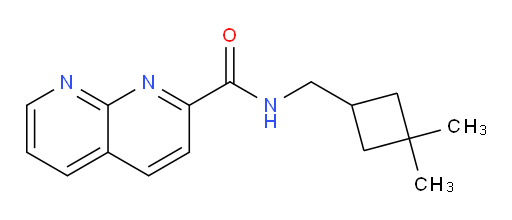 N-((3,3-dimethylcyclobutyl)methyl)-1,8-naphthyridine-2-carboxamide