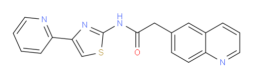 N-(4-(pyridin-2-yl)thiazol-2-yl)-2-(quinolin-6-yl)acetamide