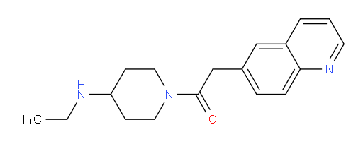 1-(4-(ethylamino)piperidin-1-yl)-2-(quinolin-6-yl)ethanone