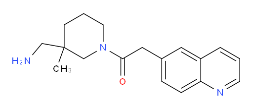 1-(3-(aminomethyl)-3-methylpiperidin-1-yl)-2-(quinolin-6-yl)ethanone