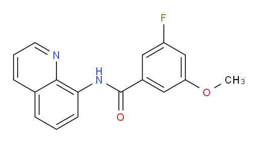 3-fluoro-5-methoxy-N-(quinolin-8-yl)benzamide