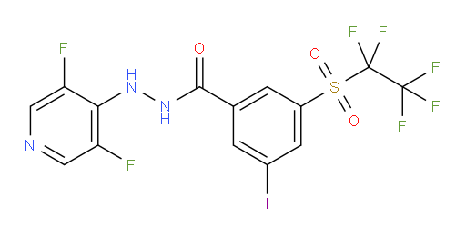 N'-(3,5-difluoropyridin-4-yl)-3-iodo-5-((perfluoroethyl)sulfonyl)benzohydrazide