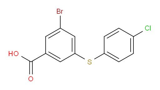 3-bromo-5-((4-chlorophenyl)thio)benzoic acid