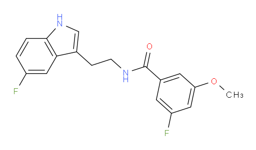 3-fluoro-N-(2-(5-fluoro-1H-indol-3-yl)ethyl)-5-methoxybenzamide