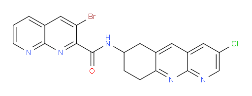 3-bromo-N-(3-chloro-6,7,8,9-tetrahydrobenzo[b][1,8]naphthyridin-7-yl)-1,8-naphthyridine-2-carboxamide