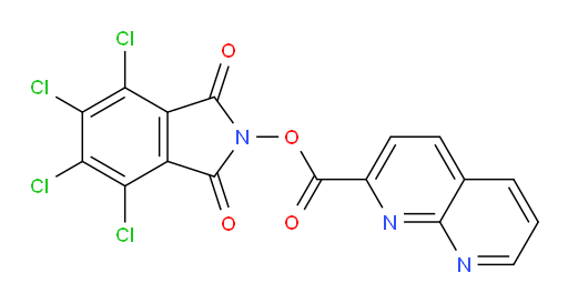 4,5,6,7-tetrachloro-1,3-dioxoisoindolin-2-yl 1,8-naphthyridine-2-carboxylate