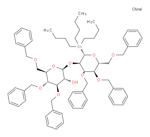 (2S,3R,4R,5R,6R)-4,5-双(苄氧基)-6-((苄氧基)甲基)-2-(((2S,3R,4S,5R,6R)-4,5-双(苄氧基)-6-((苄氧基)甲基)-2-(三丁基锡基)四氢-2H-吡喃-3-氧基))四氢-2H-吡喃-3-醇