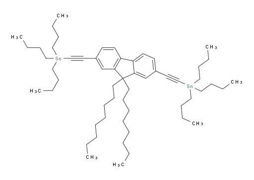 ((9,9-dioctyl-9H-fluorene-2,7-diyl)bis(ethyne-2,1-diyl))bis(tributylstannane)