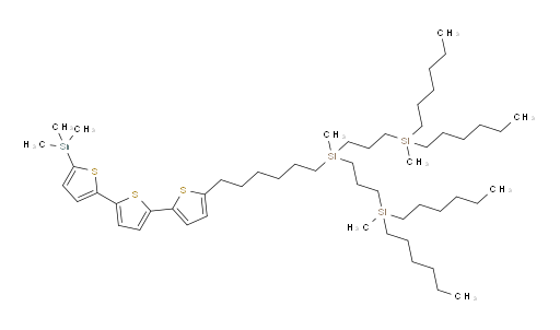 ((methyl(6-(5''-(trimethylstannyl)-[2,2':5',2''-terthiophen]-5-yl)hexyl)silanediyl)bis(propane-3,1-diyl))bis(dihexyl(methyl)silane)