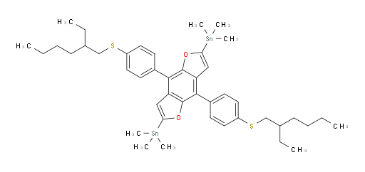 (4,8-bis(4-((2-ethylhexyl)thio)phenyl)benzo[1,2-b:4,5-b']difuran-2,6-diyl)bis(trimethylstannane)
