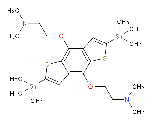 2,2'-((2,6-bis(trimethylstannyl)benzo[1,2-b:4,5-b']dithiophene-4,8-diyl)bis(oxy))bis(N,N-dimethylethanamine)
