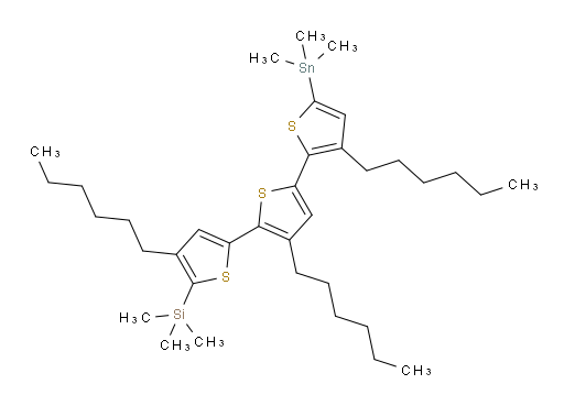 trimethyl(3',3'',4-trihexyl-5''-(trimethylstannyl)-[2,2':5',2''-terthiophen]-5-yl)silane