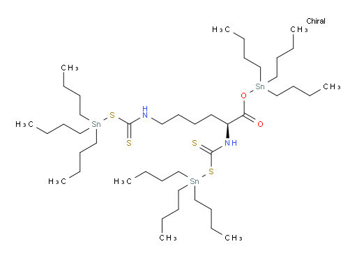(S)-tributylstannyl 2,6-bis((((tributylstannyl)thio)carbonothioyl)amino)hexanoate