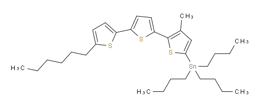 tributyl(5''-hexyl-3-methyl-[2,2':5',2''-terthiophen]-5-yl)stannane