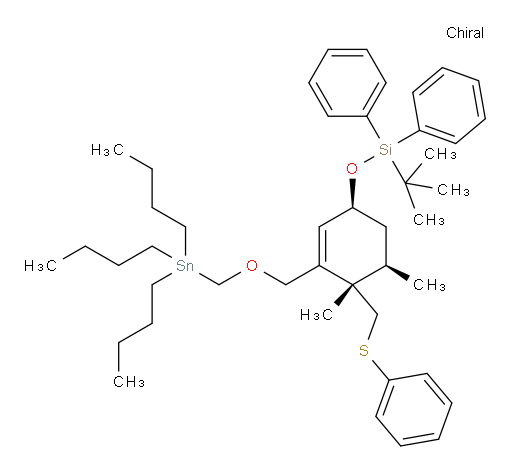 tert-butyl(((1S,4S,5R)-4,5-dimethyl-4-((phenylthio)methyl)-3-(((tributylstannyl)methoxy)methyl)cyclohex-2-en-1-yl)oxy)diphenylsilane